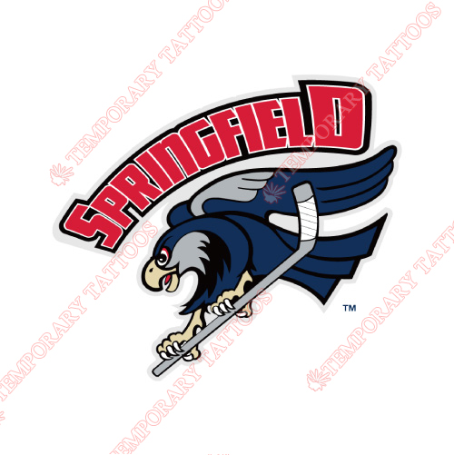 Springfield Falcons Customize Temporary Tattoos Stickers NO.9148